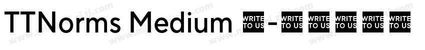 TTNorms Medium 中字体转换